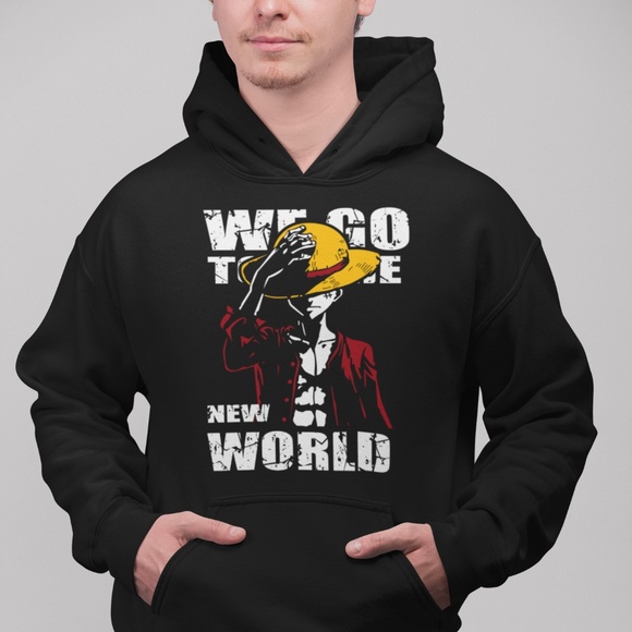 WE GO TO THEE NEW WORLD:: UNISEX CUSTOM HOODIE - Picture 3 of 4